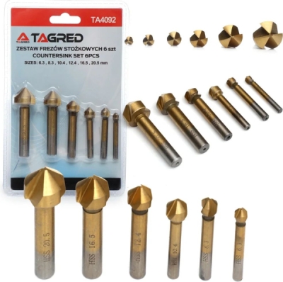 Frézovací vrtáky titan 6,3 - 20,5 mm, TA4092