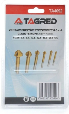 Frézovací vrtáky titan 6,3 - 20,5 mm, TA4092