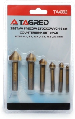 Frézovací vrtáky titan 6,3 - 20,5 mm, TA4092