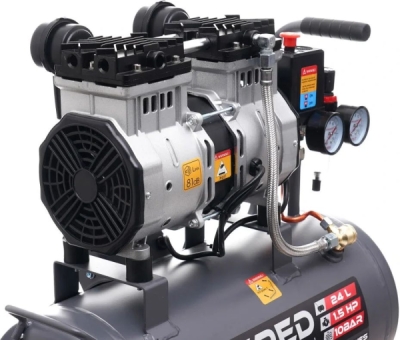 Tagred TA3383, Bezolejový kompresor 24l, 230V, 2 písty, 1100W