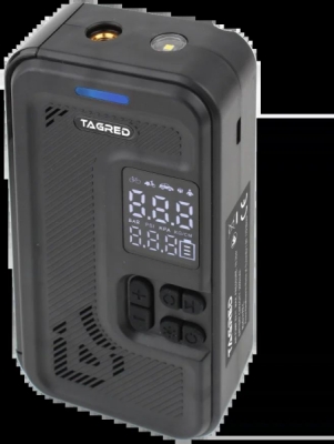 Tagred TA4230, Akumulátorový mini kompresor 8V 4000mAh s LED | 150 PSI | USB-C