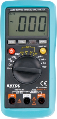 Multimetr digitální s automatickou volbou rozsahů EXTOL PREMIUM