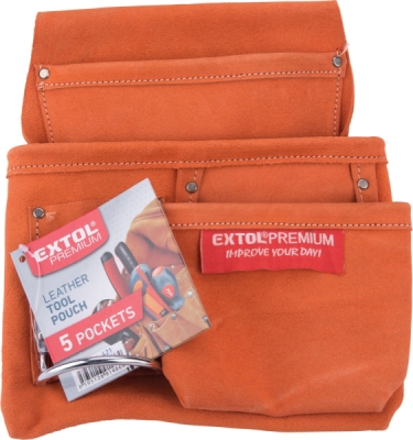 Kapsář na nářadí kožený EXTOL PREMIUM 3 kapsy