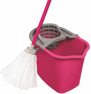 YORK mop set oválný 10 L kbelík + střepec mop s tyčí