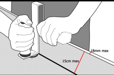 Ruční řezák sádrokartonových desek 150 mm MAR-POL M51090
