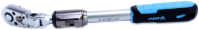 Ráčna teleskopická s kloubem 1/4", délka 200 - 255 mm, 60 zubů, s přepínáním - ASTA A-KH6014F