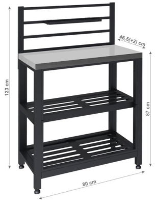Modul stůl TORINO 4 pro venkovní kuchyň 80x47x123cm
