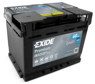 Autobaterie Exide Premium 12V, 60Ah, 600A, EA601