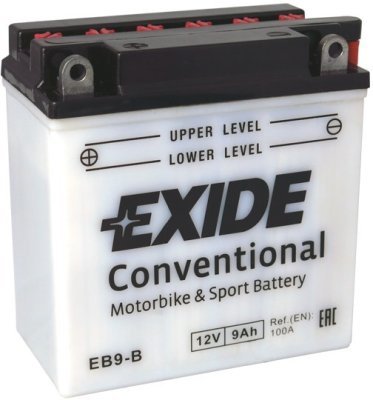Motobaterie Exide Bike Conventional 12V, 9Ah, EB9-B