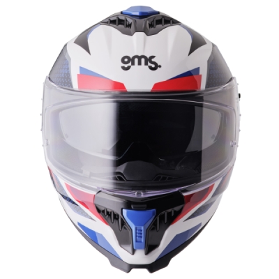 Integrální helma GMS ZG12701-124-L GELERO ZG12701 bílo-červeno-modrá L
