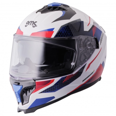 Integrální helma GMS ZG12701-124-M GELERO ZG12701 bílo-červeno-modrá M