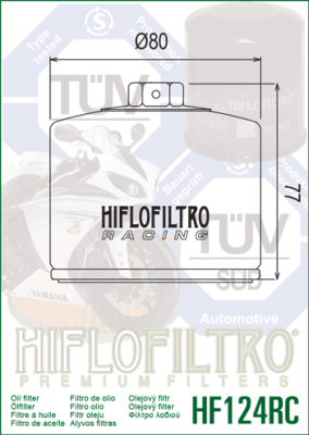 Olejový filtr HIFLOFILTRO HF124RC Racing