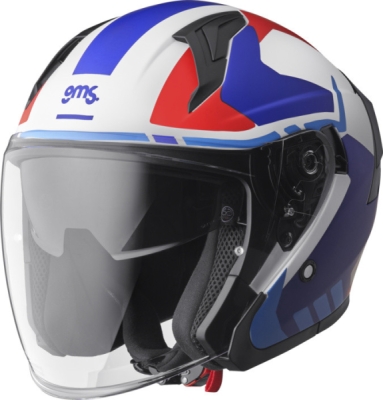 Otevřená helma GMS ZG11601-M42-XS VECTUS ZG11601 matná černá-petrolejová-červená XS