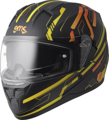Integrální helma GMS ZG12501-M56-2XL HEXAGO ZG12501 žluto - oranžové 2XL