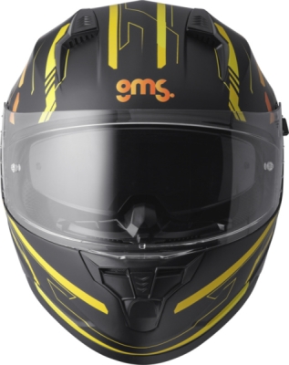 Integrální helma GMS ZG12501-M56-2XL HEXAGO ZG12501 žluto - oranžové 2XL