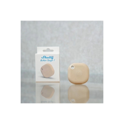 Shelly BLU Button Tough 1 ZB - bateriový ovladač scén (Bluetooth, Zigbee), Mocha
