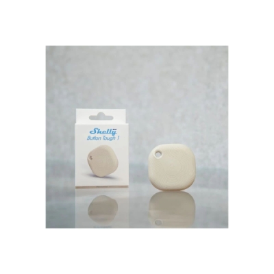 Shelly BLU Button Tough 1 ZB - bateriový ovladač scén (Bluetooth, Zigbee), Slonovina