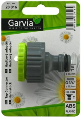 Adaptér hadicový s vnitřním závitem 1" a 3/4" Garvia 20016