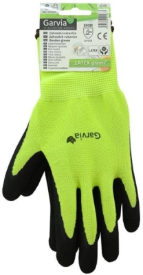 Rukavice zahradní vel. 8 LATEX green Garvia 22031