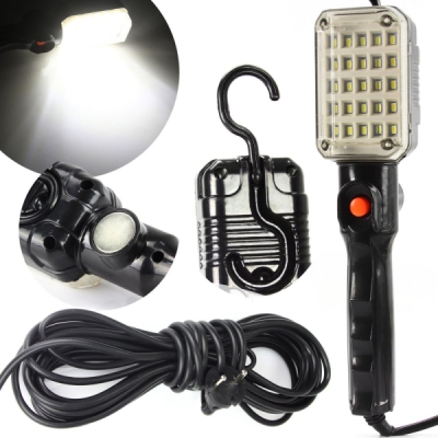 Pracovní svítilna 25 LED, 230V s magnetem a hákem MAR-POL M82735