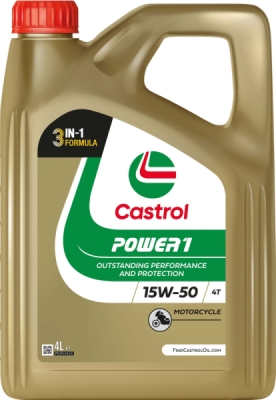 Motorový olej Castrol Power 1 4T 15W-50, 4L