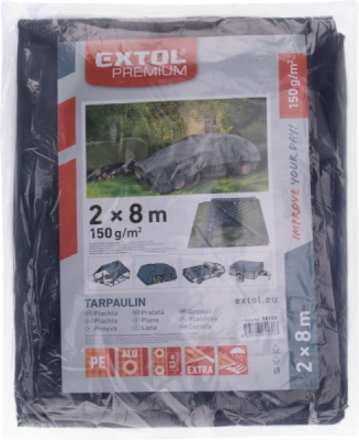 EXTOL PREMIUM plachta PE nepromokavá silná 150g/m2, 2x8m, PE - 14109