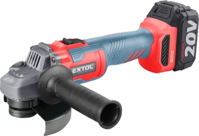 EXTOL PREMIUM uhlová brúska aku SHARE20V, 125mm, BRUSHLESS, 4Ah - 8891838