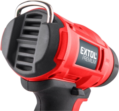 EXTOL PREMIUM pistole horkovzdušná aku SHARE20V, 550°C, 20V Li-ion, 2Ah - 8891866