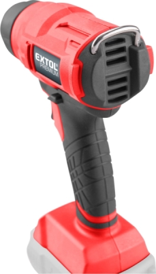 EXTOL PREMIUM pistole horkovzdušná aku SHARE20V, 550°C, 20V Li-ion, bez baterie a nabíječky - 8891867