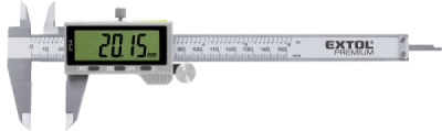 EXTOL PREMIUM měřítko posuvné digitální nerez, 0-150mm, IP54 - 8825221