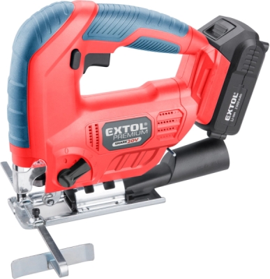 EXTOL PREMIUM pila přímočará aku SHARE20V, 20V Li-ion, 2Ah - 8891824
