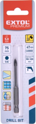 EXTOL PREMIUM vrták na sklo a keramiku karbidový, O 5mm - 8801885