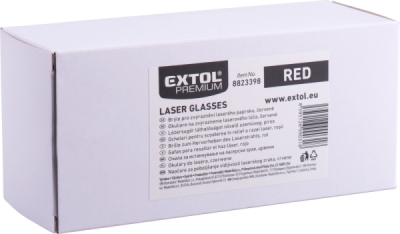 EXTOL PREMIUM brýle pro zvýraznění laser. paprsku, červené - 8823398