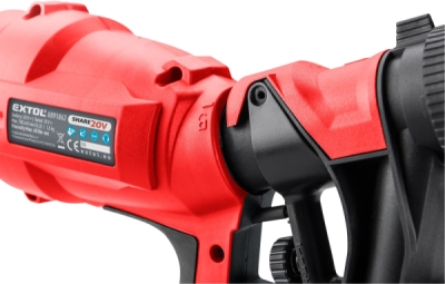 EXTOL PREMIUM pistole stříkací HVLP aku SHARE20V, 20V Li-ion, 2Ah - 8891862