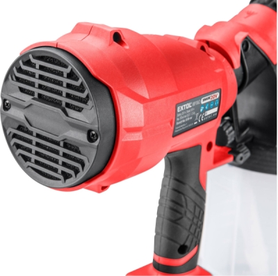 EXTOL PREMIUM pistole stříkací HVLP aku SHARE20V, 20V Li-ion, 2Ah - 8891862