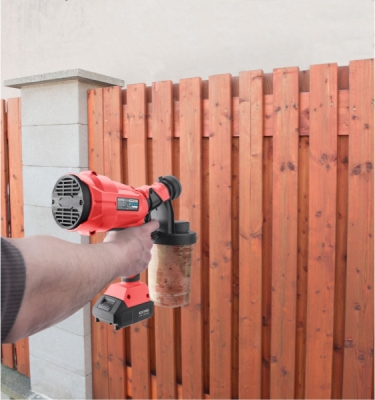 EXTOL PREMIUM pistole stříkací HVLP aku SHARE20V, 20V Li-ion, bez baterie a nabíječky - 8891863