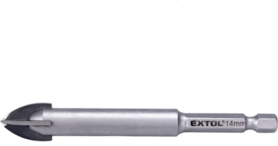 EXTOL PREMIUM vrták na sklo a keramiku karbidový, O 14mm - 8801894