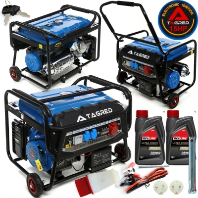 Tagred TA6500GWX, Generátor, elektrocentrála 6500W se startérem, AVR, 230V, 400V