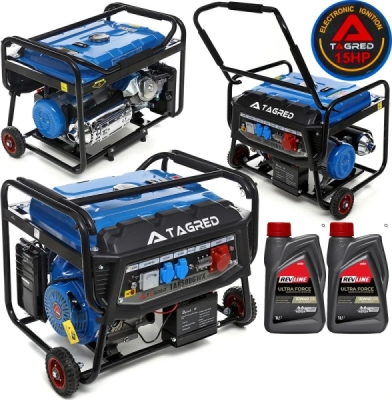 Tagred TA6500GWX, Generátor, elektrocentrála 6500W se startérem, AVR, 230V, 400V