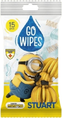 SMILE ubrousky vlhčené dětské antibakteriální Minions 15 ks