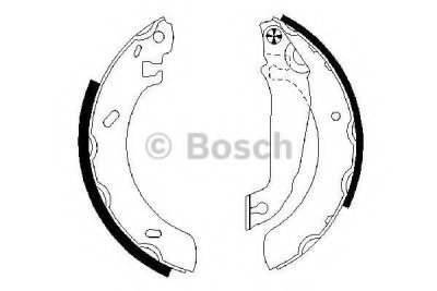 Brzdové čelisti Bosch 0 986 487 537 sada zadní levé nebo pravé