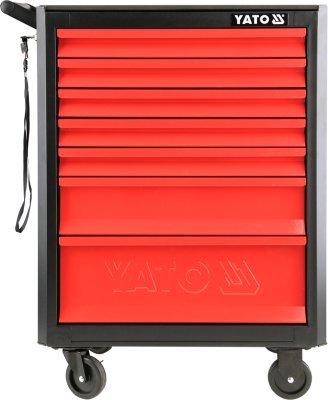 Yato YT-09000 servisní skříň se 7 zásuvkami, 932x665x453 mm, PP, perforace