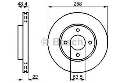 Brzdový kotouč Bosch 0 986 478 892 přední levý nebo pravý