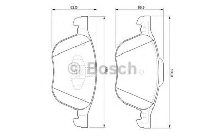 Brzdové destičky Bosch 0 986 424 794 sada přední