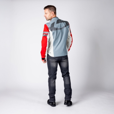 Bunda s laminovanou membránou iXS X2-311426-042-XL RAPID-STX 2.2 X2-311426 modro-šedo-červený XL