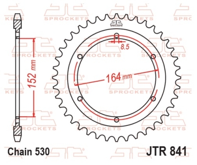 Řetězová rozeta JT JTR 841-42 42 zubů, 530
