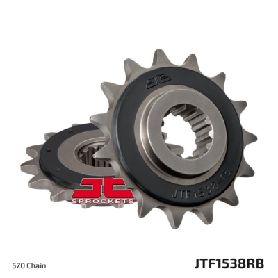 Řetězové kolečko JT JTF 1538-15RB 15 zubů, 520 rubber cushioned