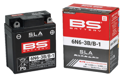 Továrně aktivovaná motocyklová baterie BS-BATTERY 700.300917 6N6-3B/B-1 (FA)