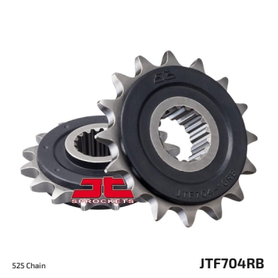 Řetězové kolečko JT JTF 704-16RB 16 zubů, 525 rubber cushioned