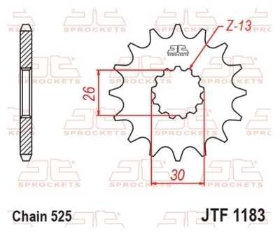 Řetězové kolečko JT JTF 1183-18 18 zubů, 525
